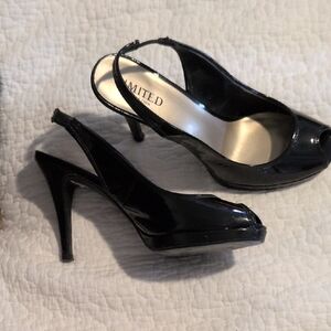M&S Peep-Toe Slingback Heels